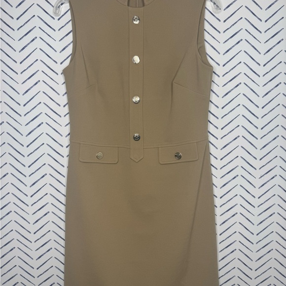 NWT Tommy Hilfiger Twill shift dress Sleeveless Size 4 - Picture 4 of 8